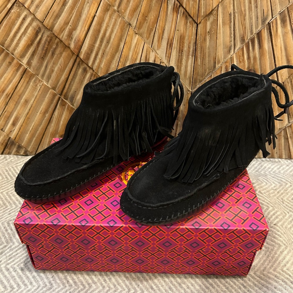 Tory Burch Tassel Ankle Boots